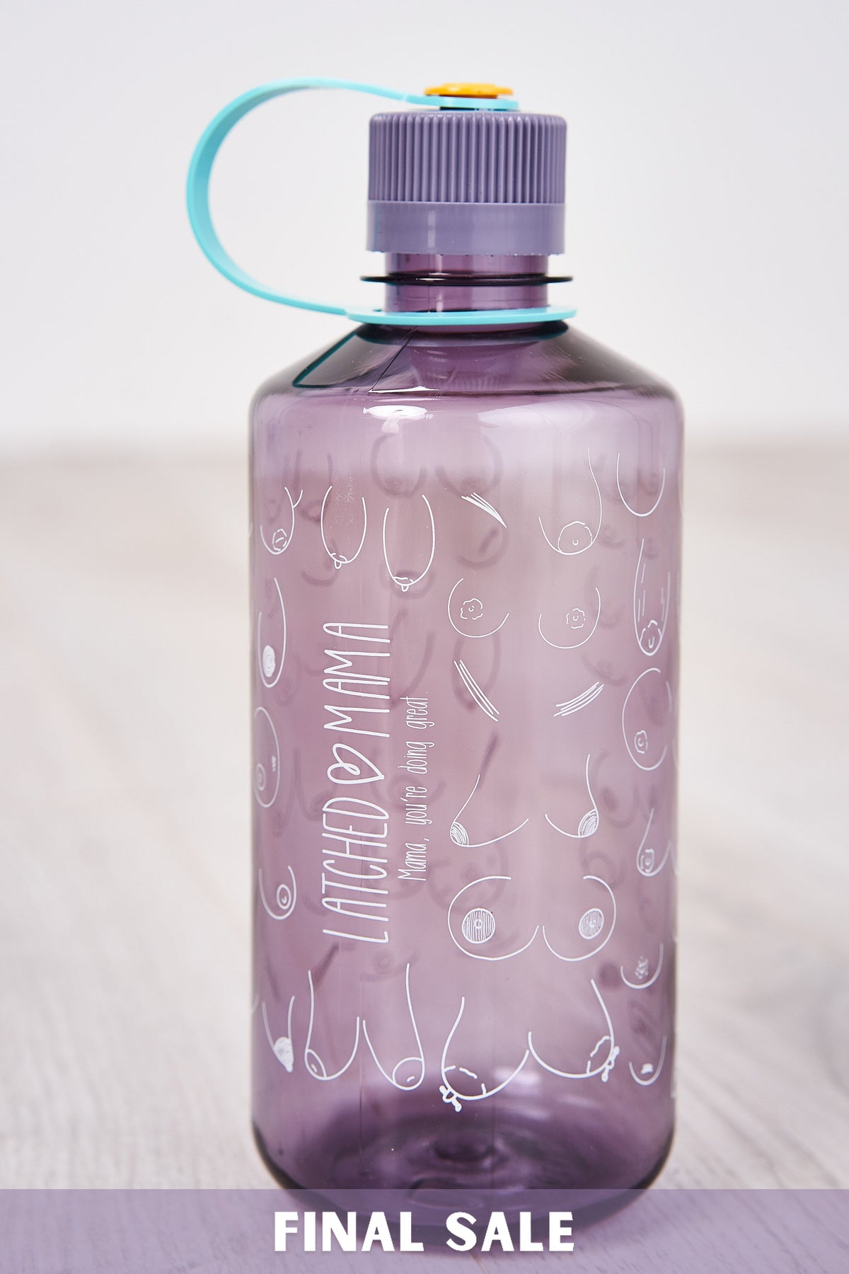 Latched Mama Boobies Nalgene Water Bottle