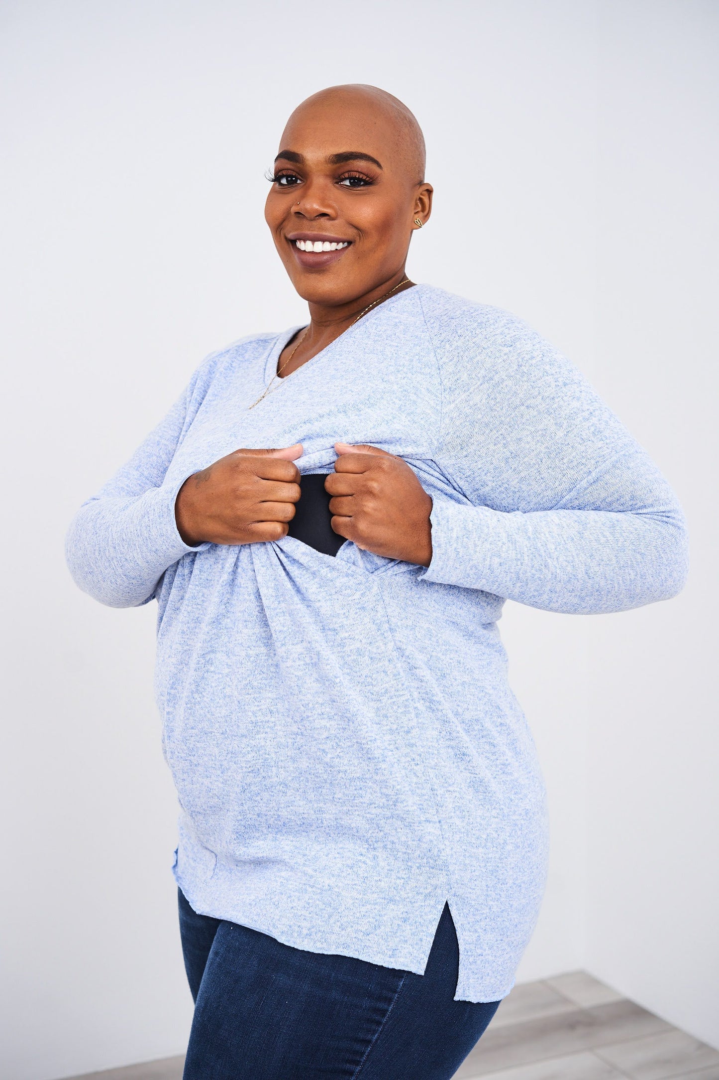 Latched Mama Relaxed Sweater Nursing Tunic