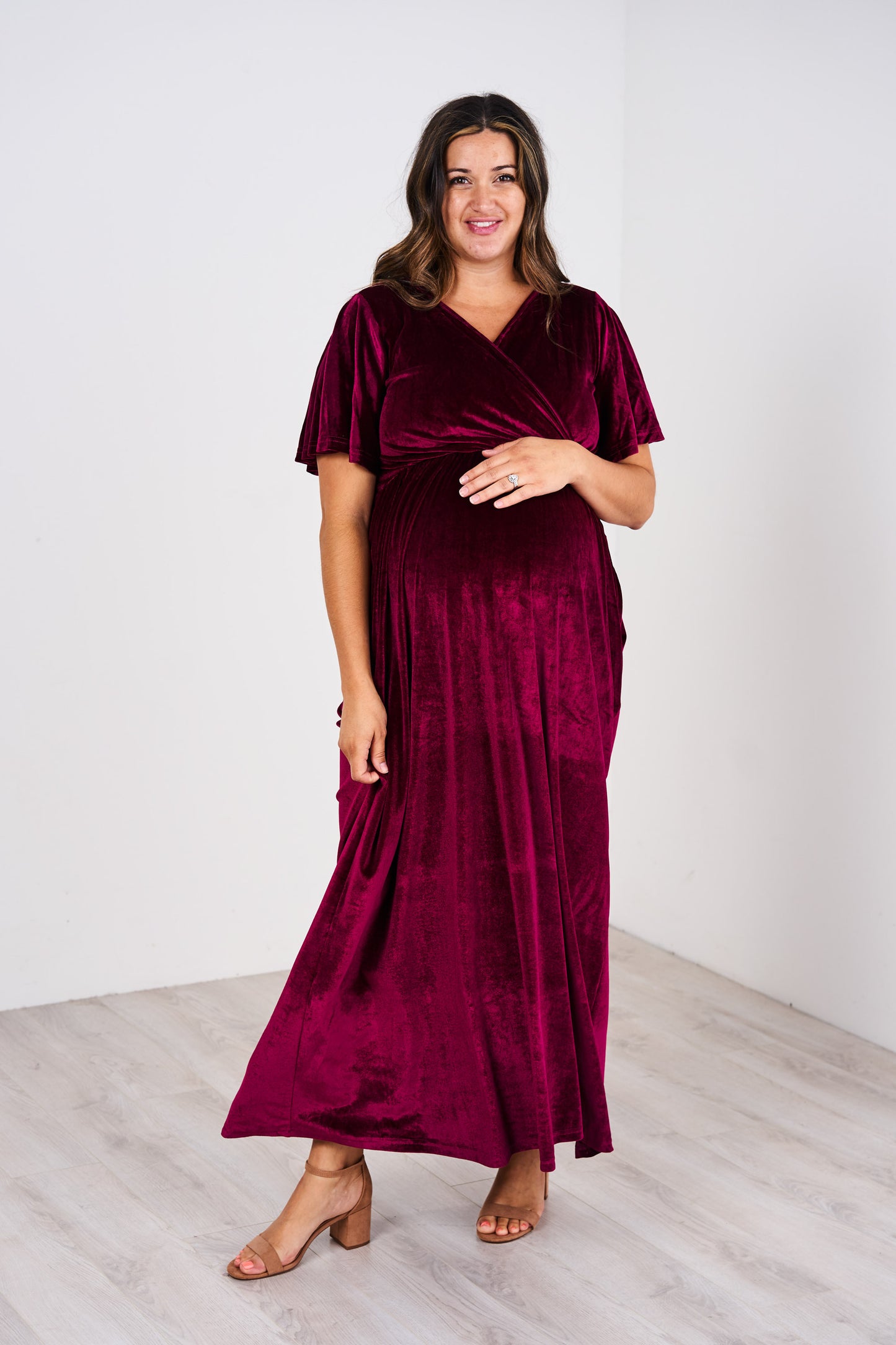 Latched Mama Velour Nursing Maxi - Last Chance