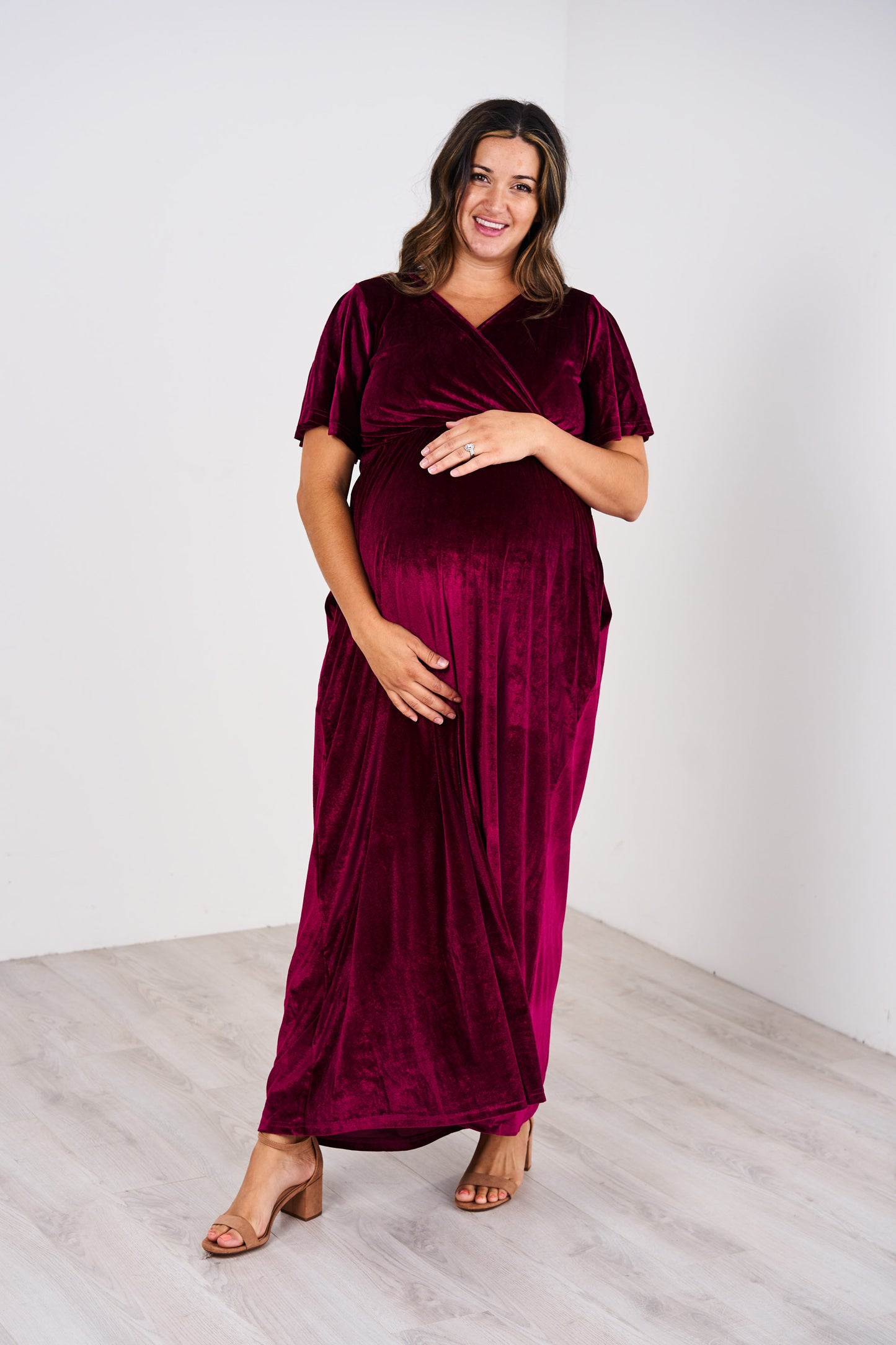 Latched Mama Velour Nursing Maxi - Last Chance