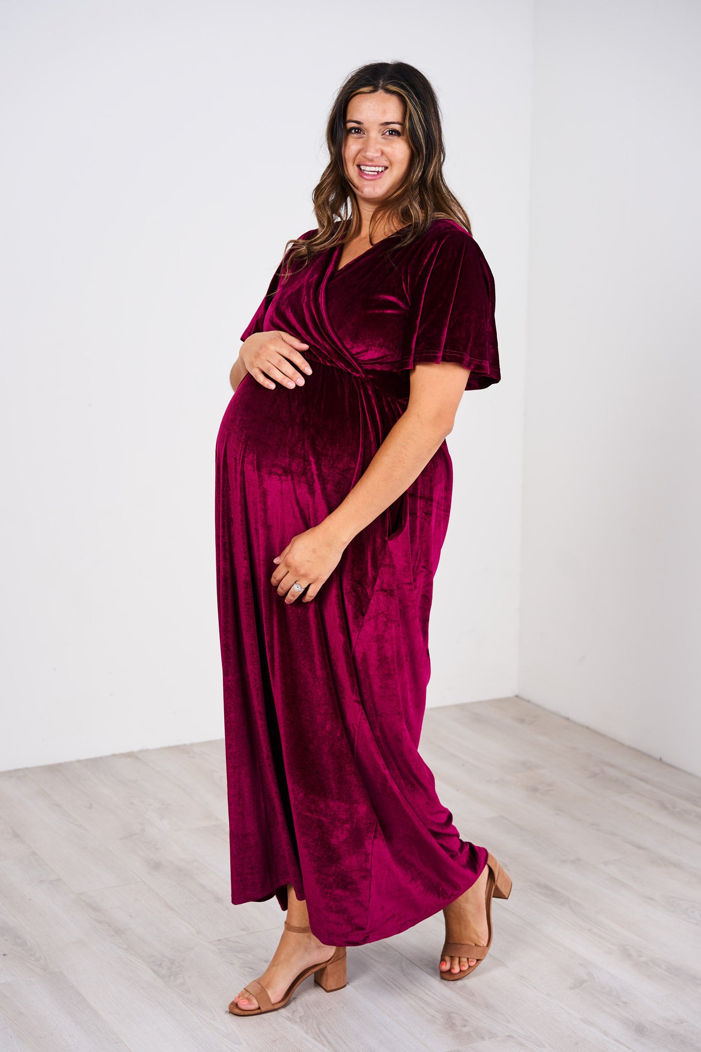 Latched Mama Velour Nursing Maxi - Last Chance