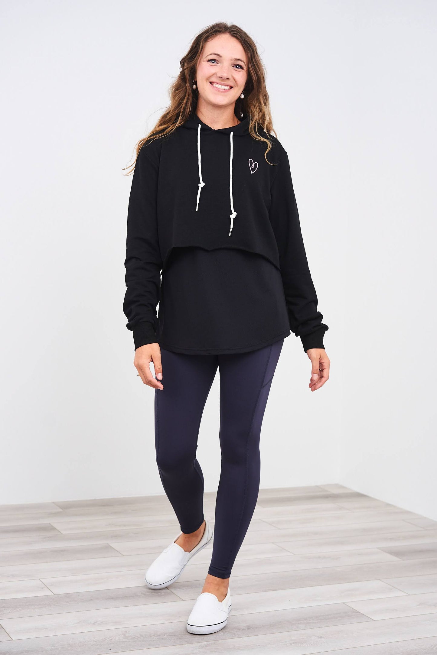 Latched Mama Cropped Nursing Hoodie - Last Chance
