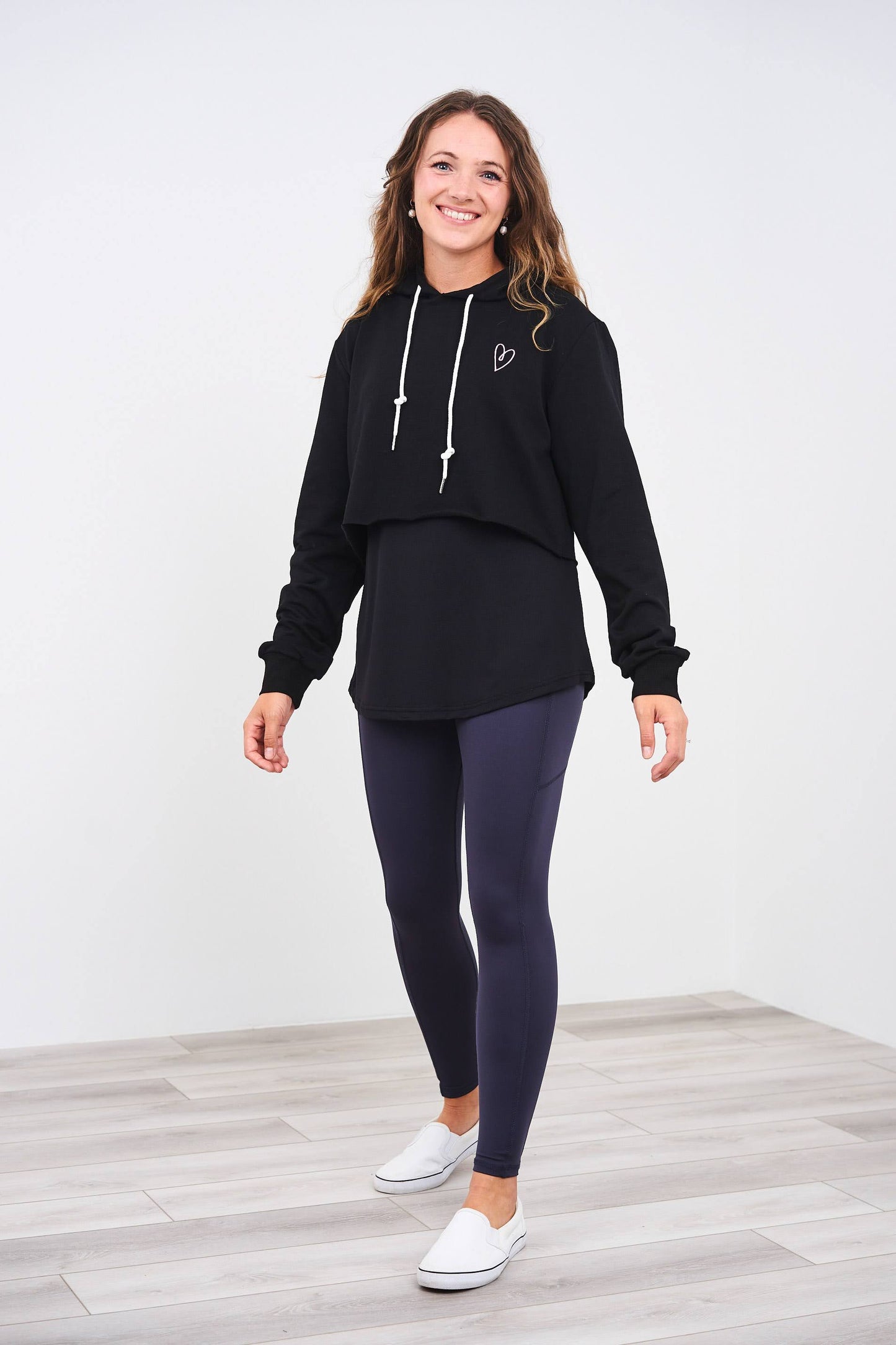Latched Mama Cropped Nursing Hoodie - Last Chance