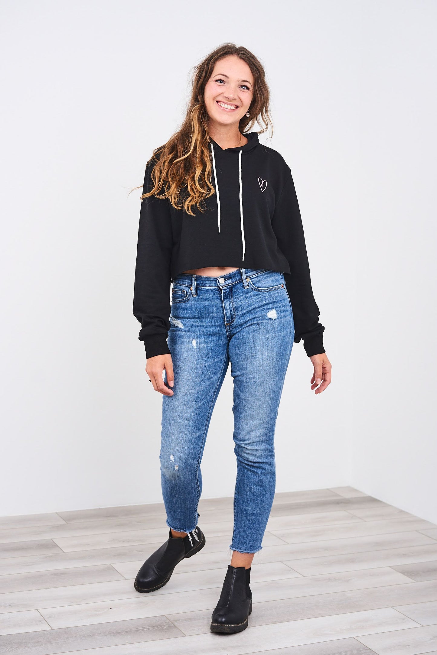 Latched Mama Cropped Nursing Hoodie - Last Chance