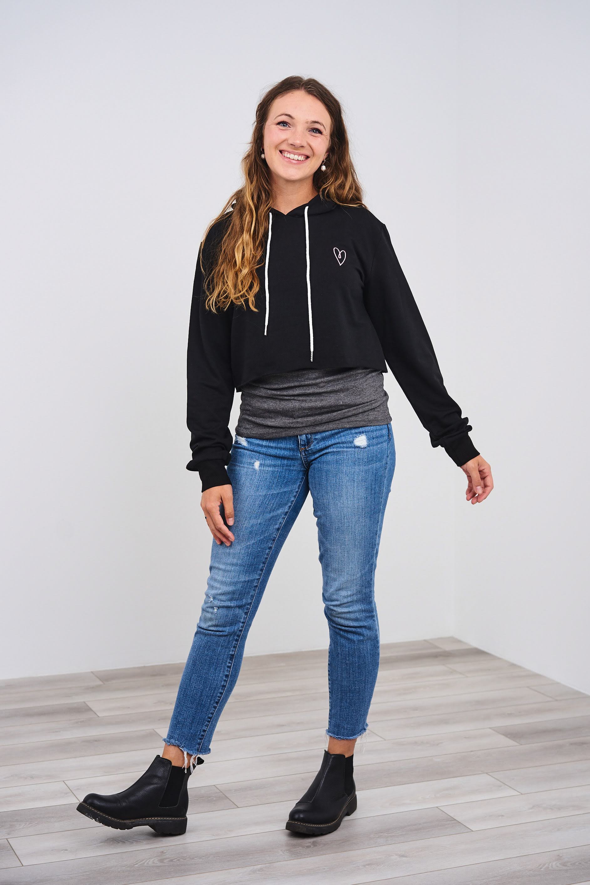 Latched Mama Cropped Nursing Hoodie Last Chance