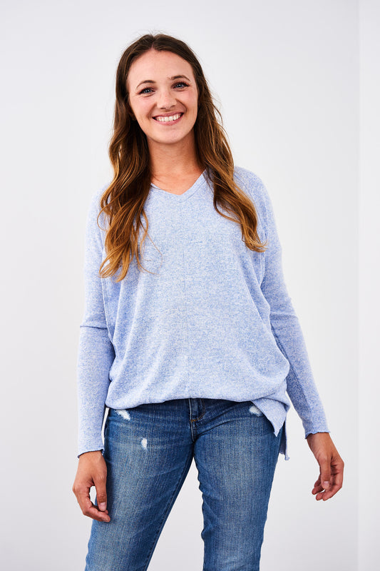 Latched Mama Relaxed Sweater Nursing Tunic - Final Sale