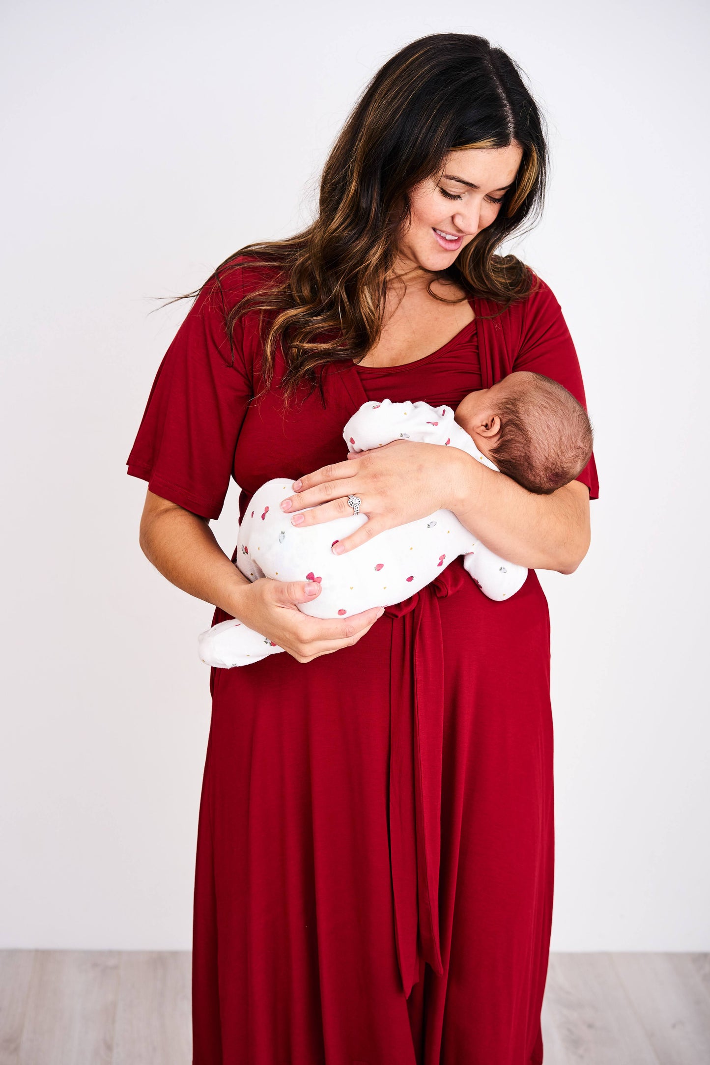 Latched Mama Nursing Midi Wrap Dress - Last Chance