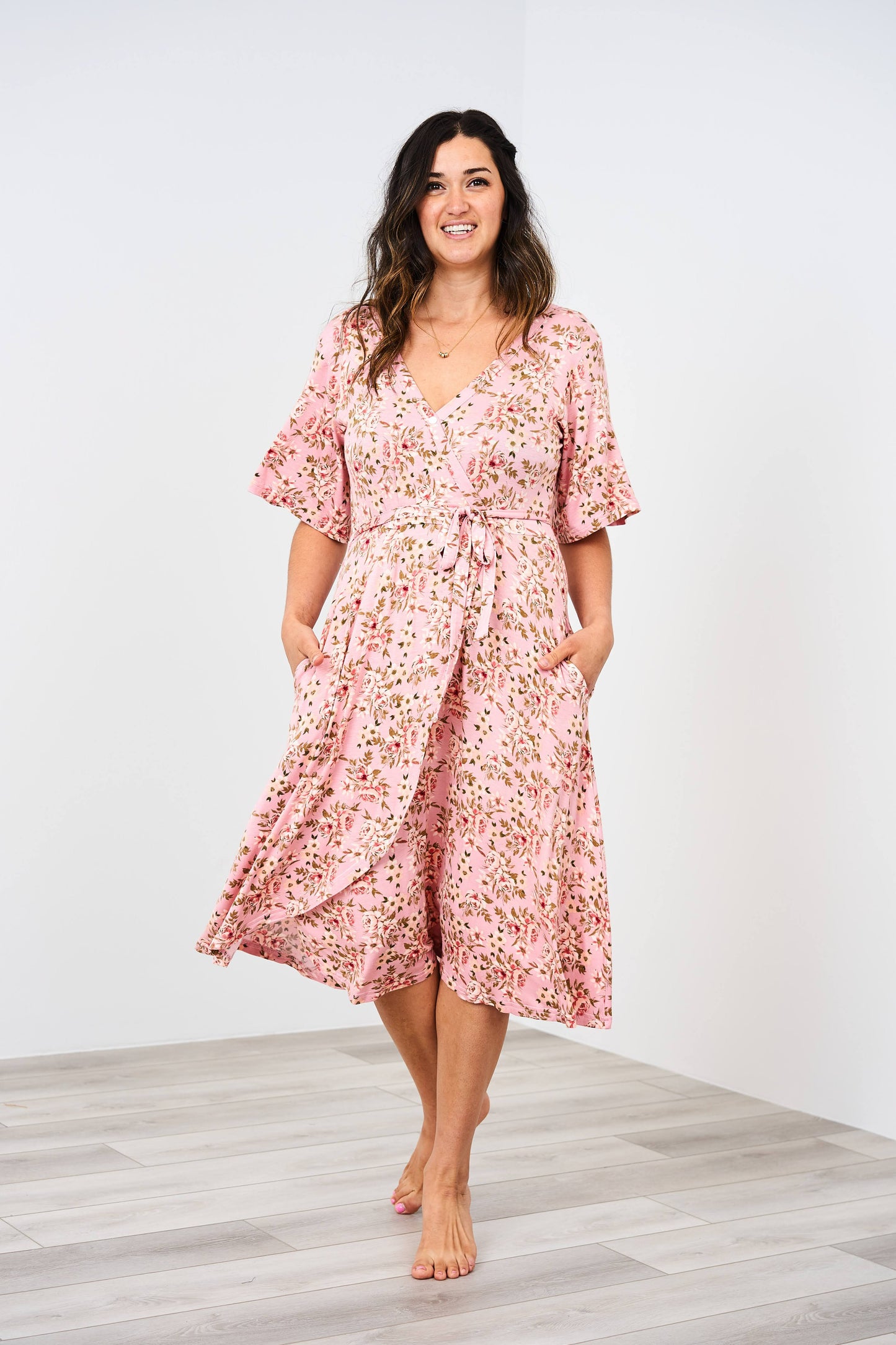 Latched Mama Labor & Postpartum Wrap Dress