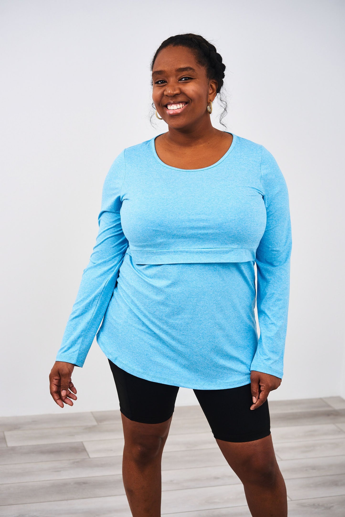 Latched Mama Long Sleeve Performance Nursing Tee - Last Chance