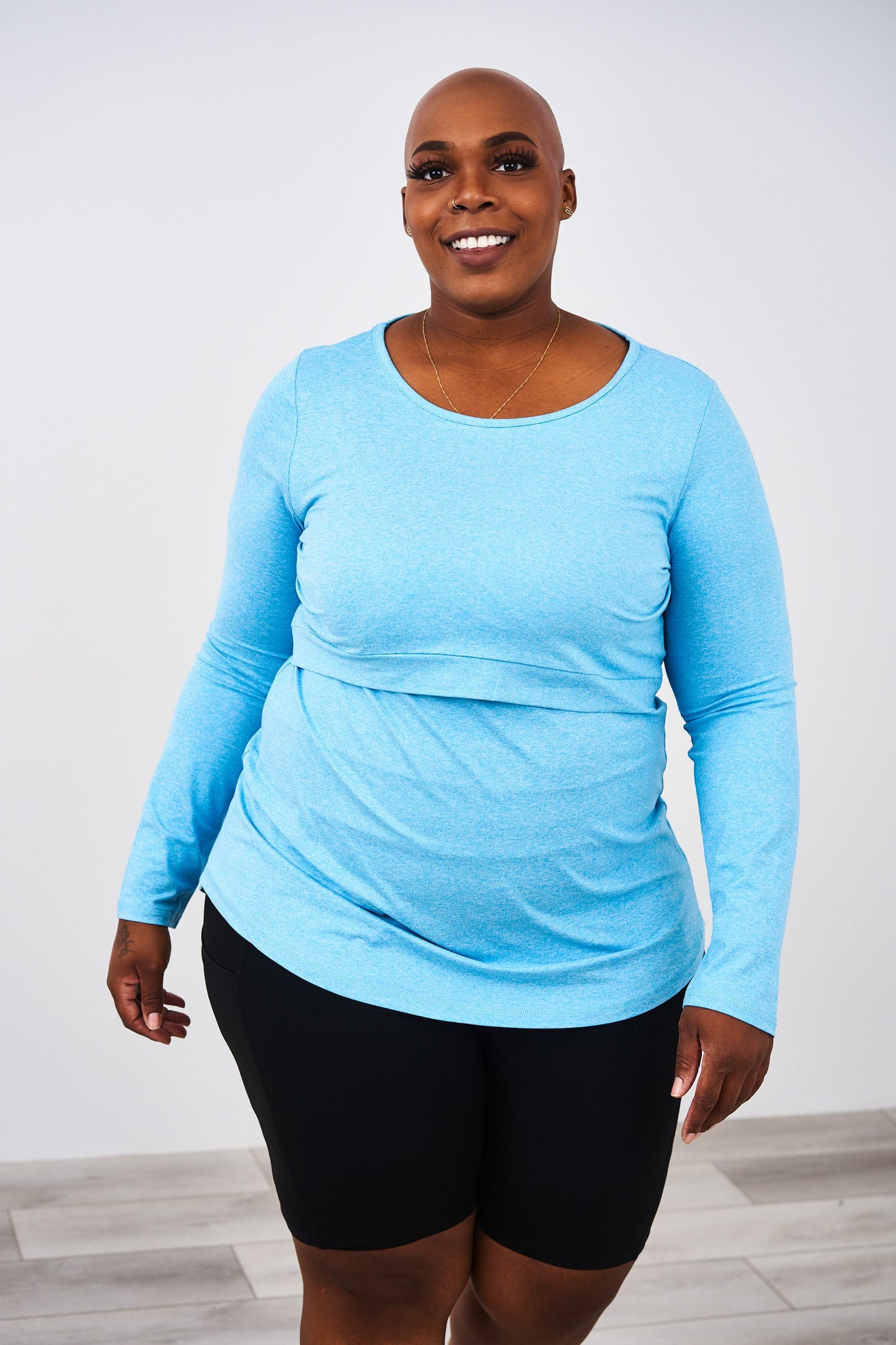 Latched Mama Long Sleeve Performance Nursing Tee - Last Chance