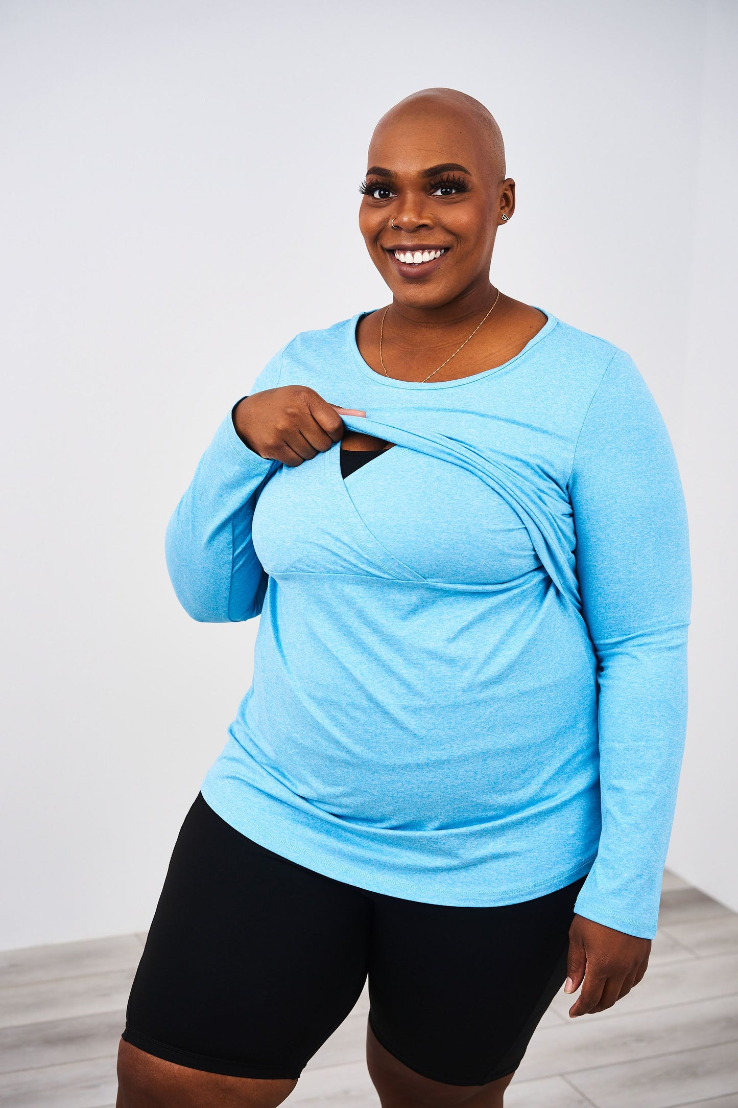 Latched Mama Long Sleeve Performance Nursing Tee - Last Chance