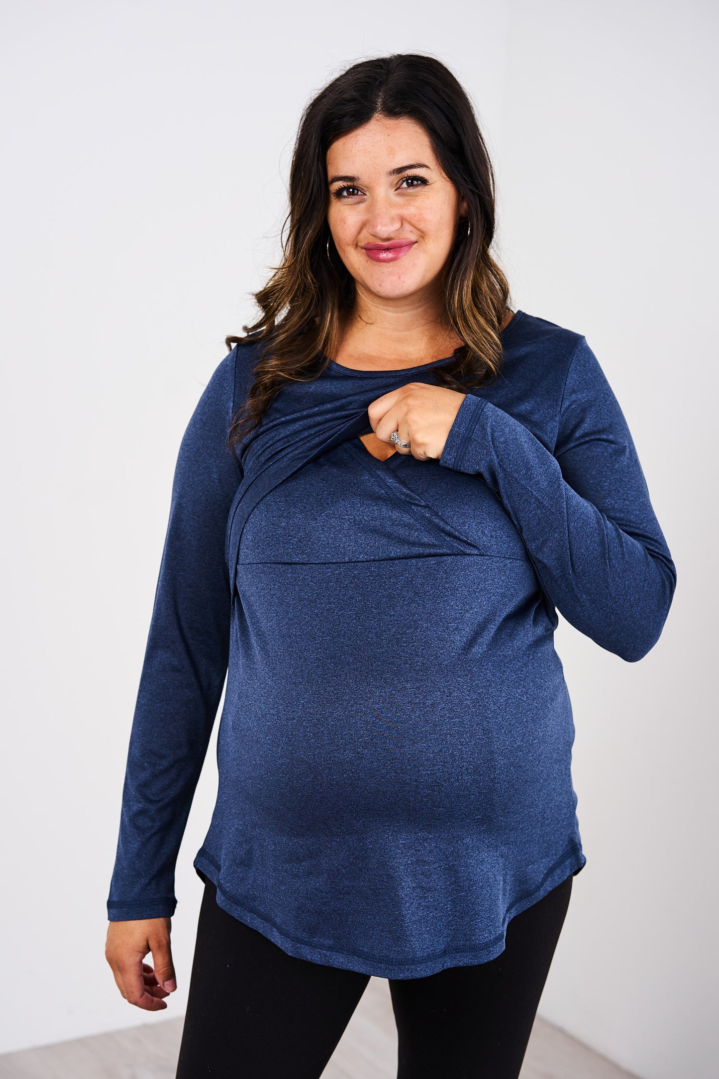 Latched Mama Long Sleeve Performance Nursing Tee - Last Chance