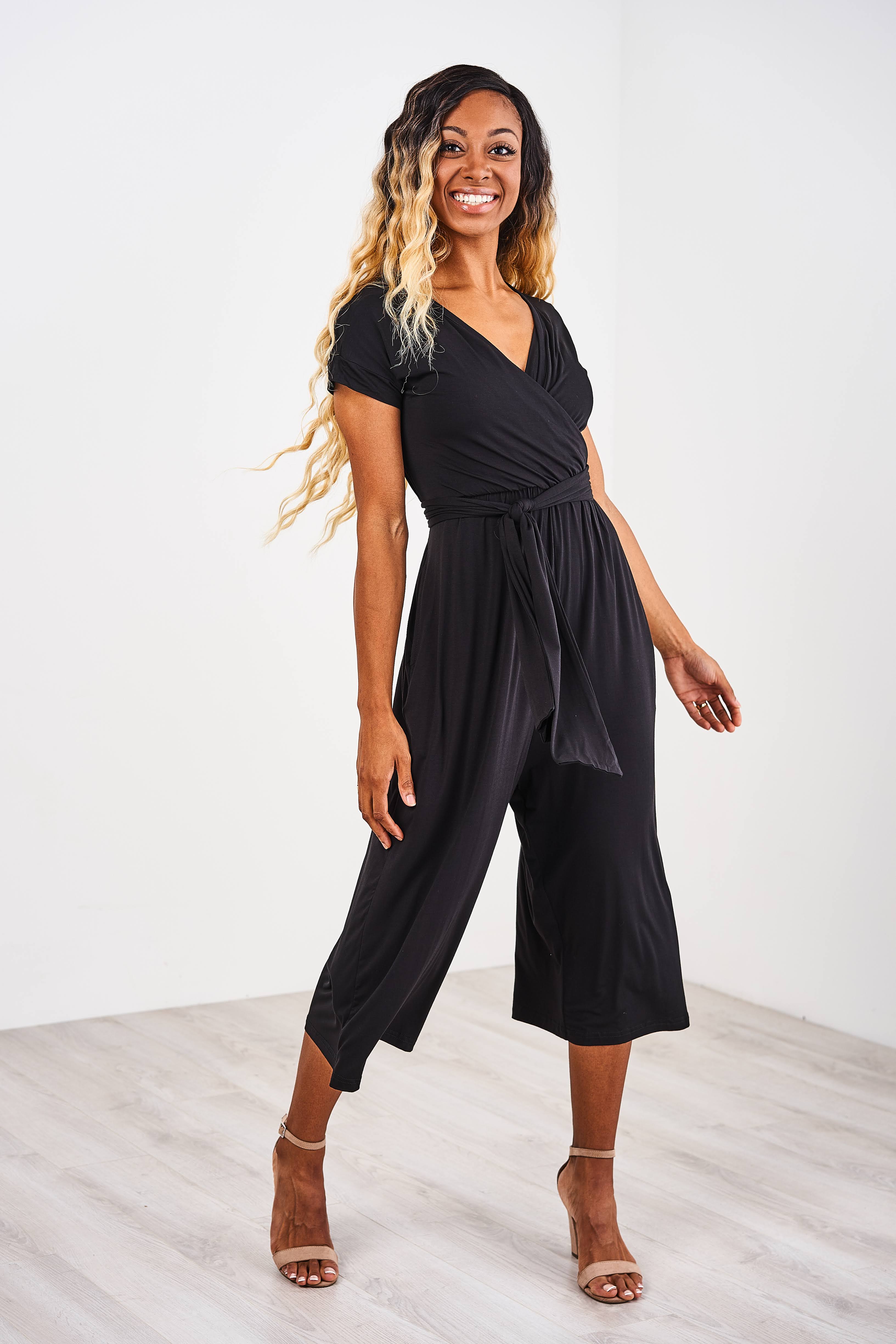 Latched Mama V Neck Nursing Jumpsuit