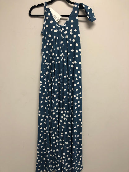 Outlet 6372 - Latched Mama Sleeveless Maxi Nursing Momper - Ocean Dots - Petite