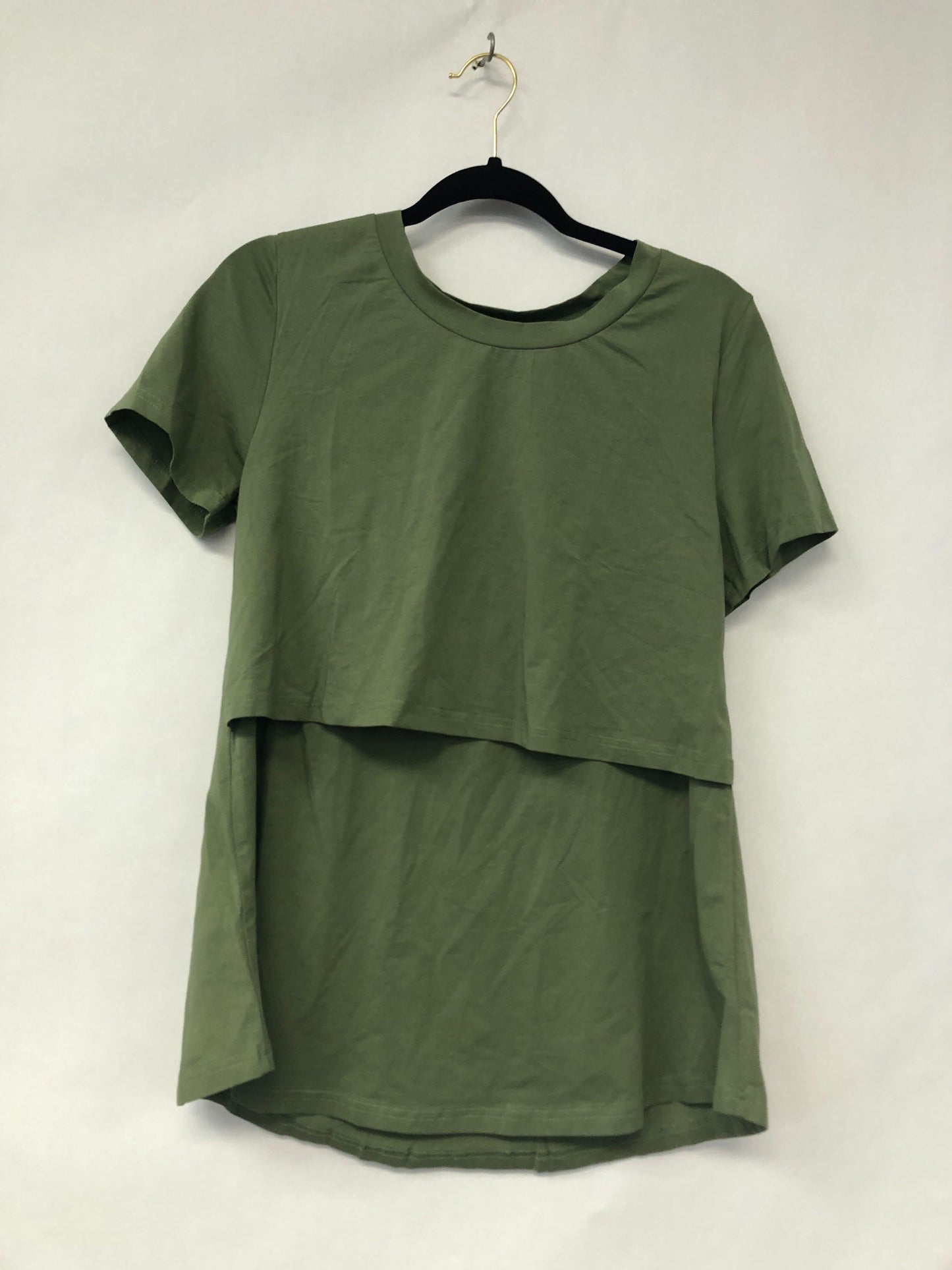 Outlet 6270 - Latched Mama Cotton Swing Nursing Tee - Olive - Extra Large