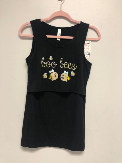 Outlet 6317 - Latched Mama Ribbed Nursing Tank - Glow Boo-Bees - Small