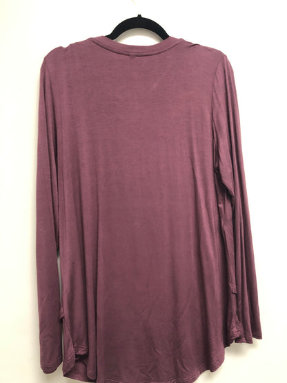 Outlet 6419 - Latched Mama Long Sleeve V-Neck Tee - Wine - Large