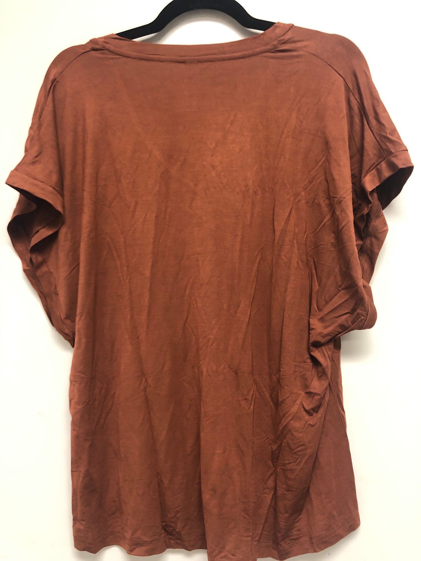 Outlet 6361 - Latched Mama V-Neck Daily Nursing Tee - Rust - Medium