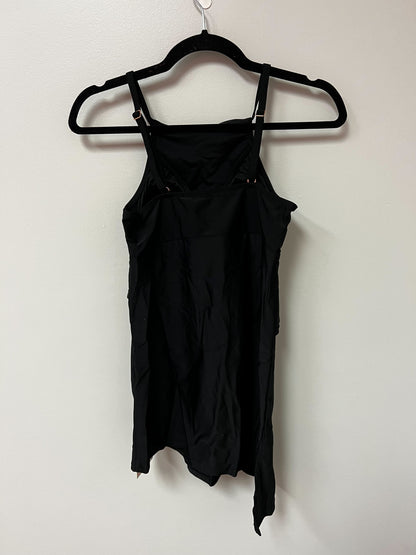Outlet 5473 - Latched Mama Asymmetrical Nursing Swim Tank - BLACK - Extra Small