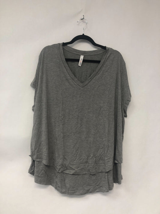 Outlet 6227 - V-Neck Boyfriend Nursing Tee - Light Grey - 3X